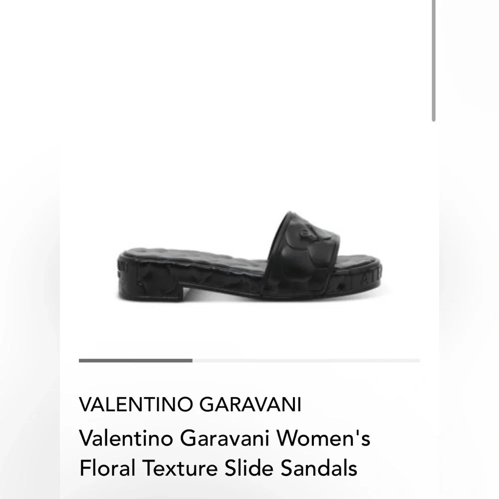 Valentino Garavani Women’s Floral Texture Slide Sandals. NWB. Size:10US/40 EU.